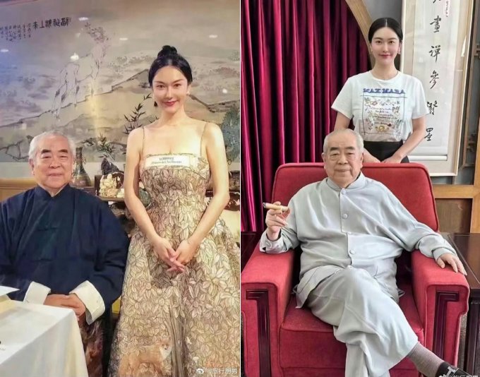 Bậc thầy thư pháp Trung Quốc 86 tuổi kết hôn lần thứ 4 với nữ MC truyền hình kém 50 tuổi: Hạnh phúc viên mãn bên vợ đẹp và khối tài sản hàng tỷ Nhân dân tệ-1